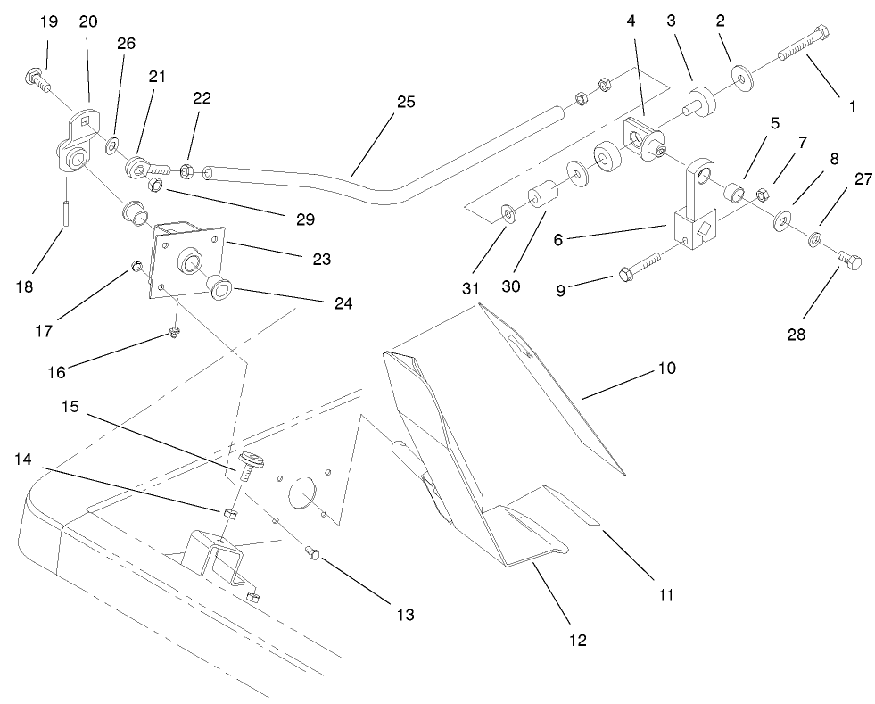 Traction Pedal And Linkage Assembly