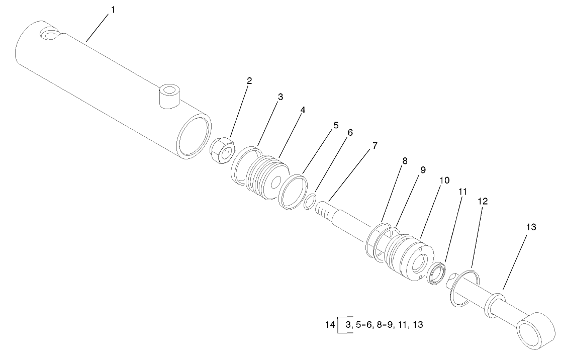 Hydraulic Cylinder Assembly No. 95-5699