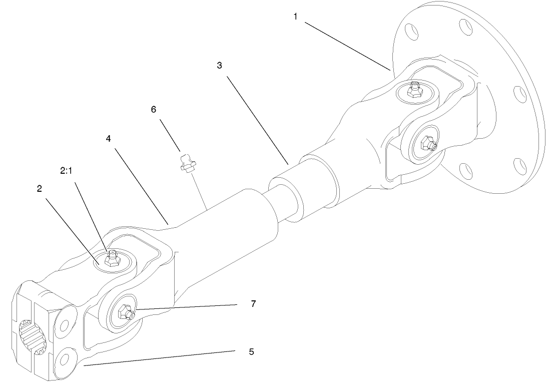 Engine Drive Shaft Assembly No. 100-1353