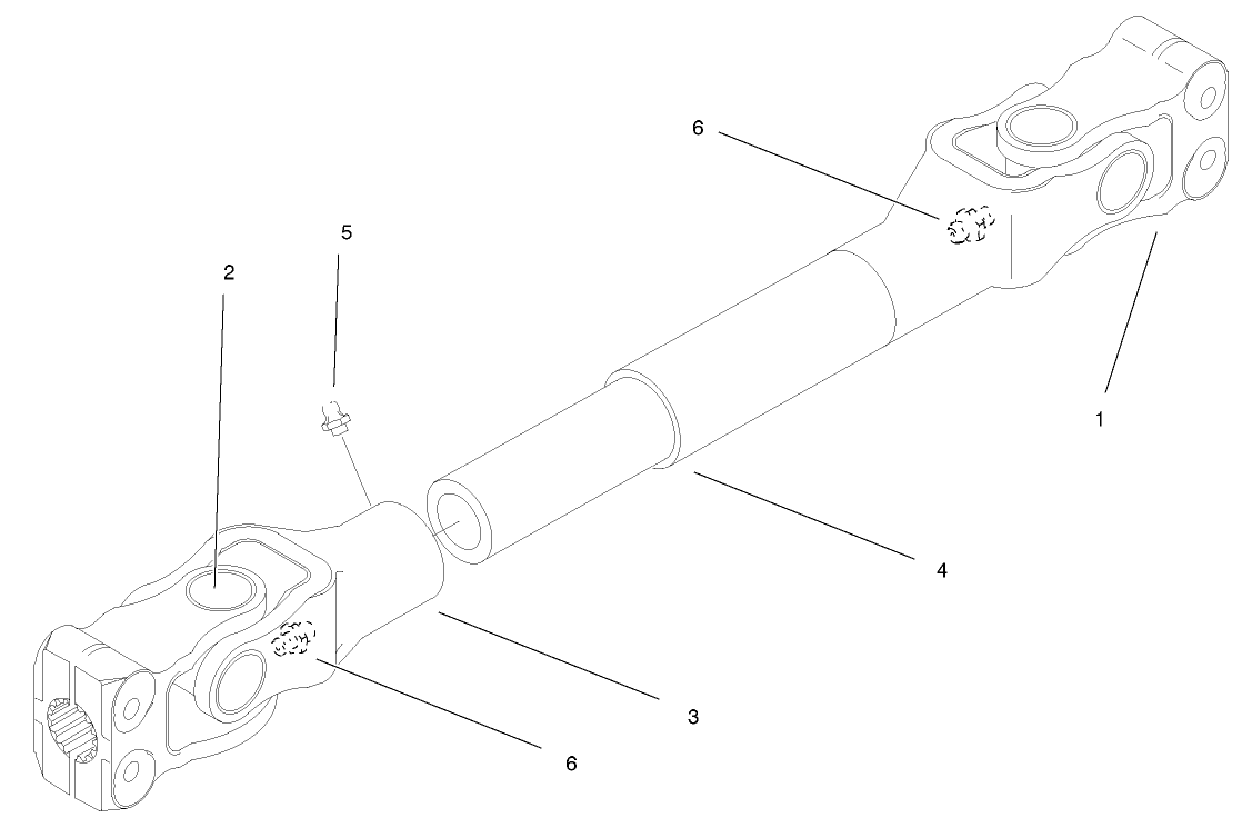 4wd Drive Shaft Asm No. 93-5042 (model 30302 Only)