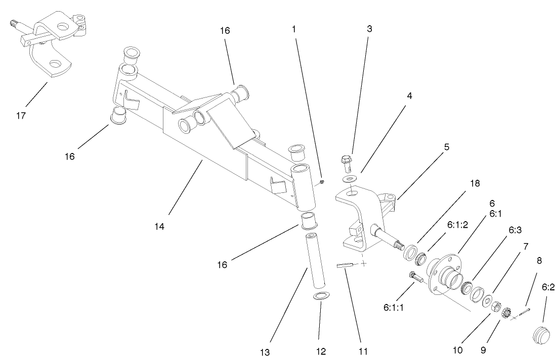 Axle Assembly (model 30301 Only)