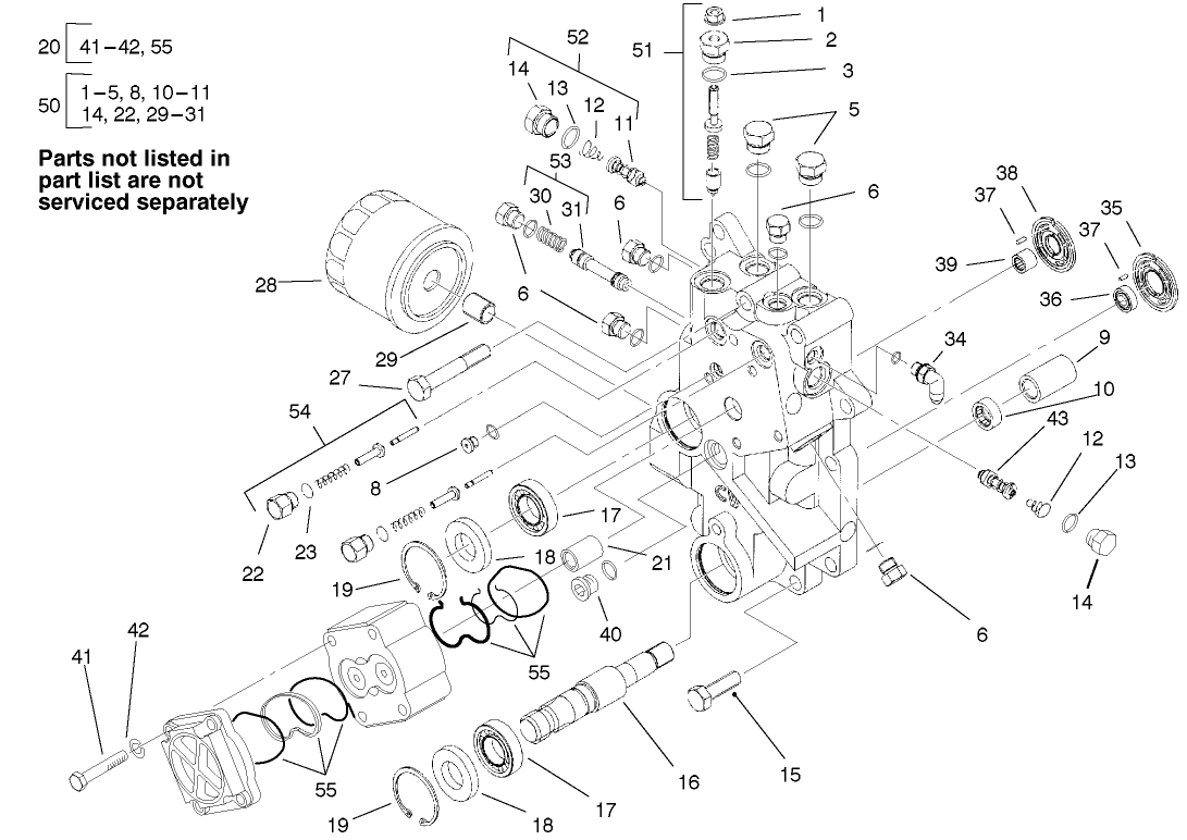 Front Axle Center Section Assembly No. 95-2630