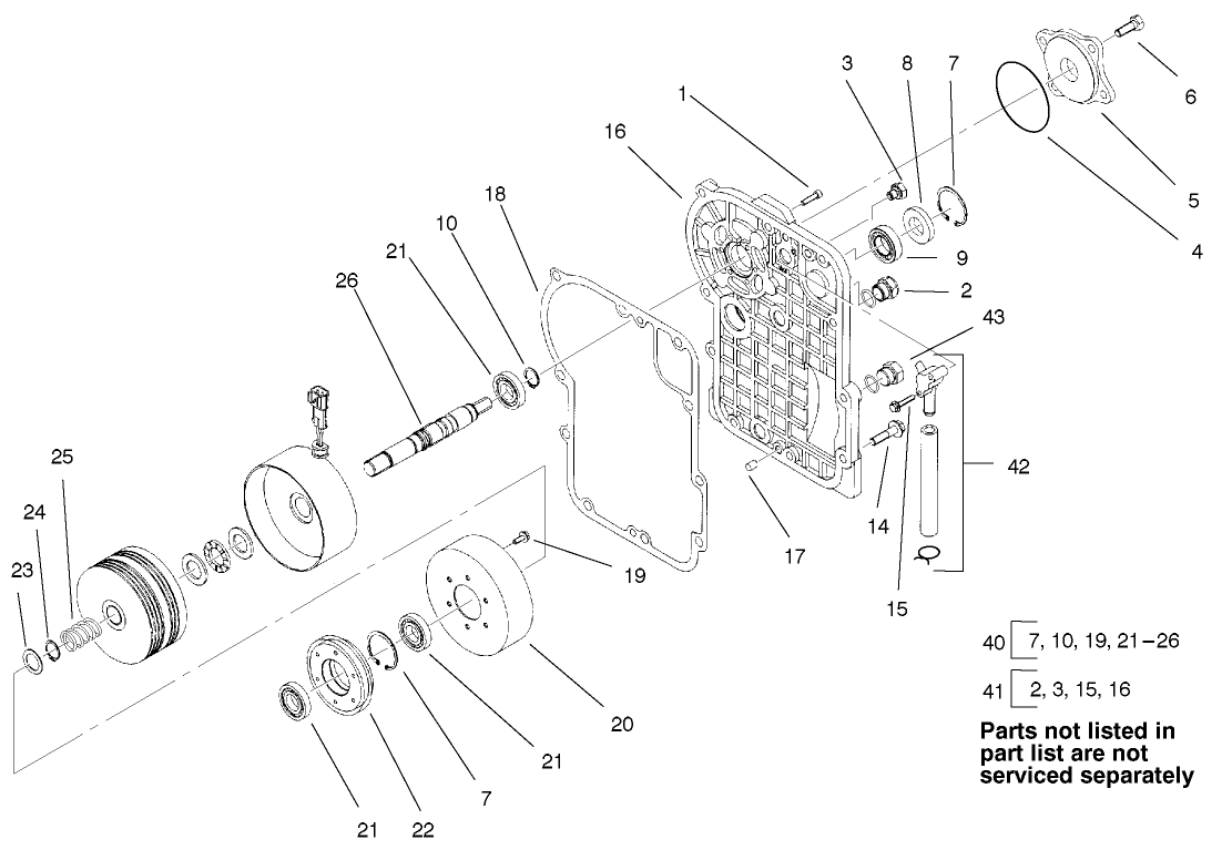 Front Axle Gear Housing Assembly No. 95-2630