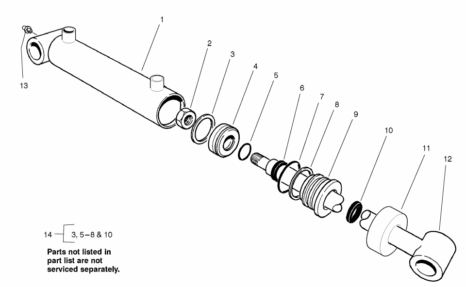 Hydraulic Cylinder Assembly #99-6986