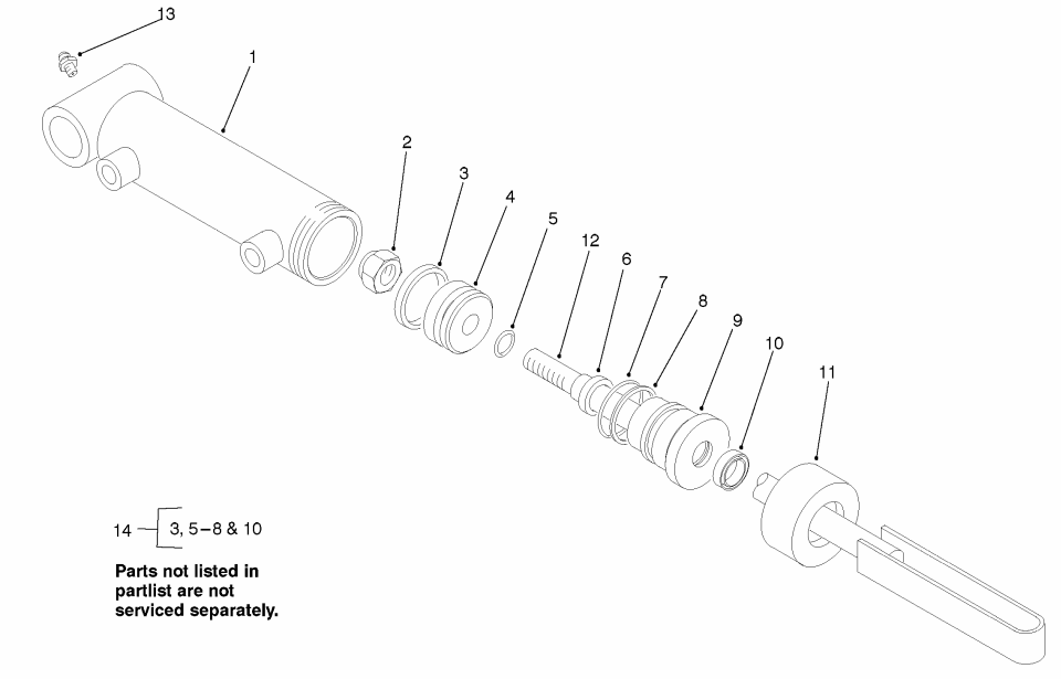 Hydraulic Cylinder Assembly #99-2550
