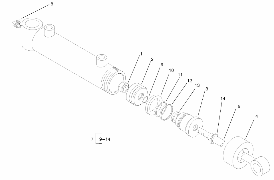 Hydraulic Cylinder Assembly No. 93-2631