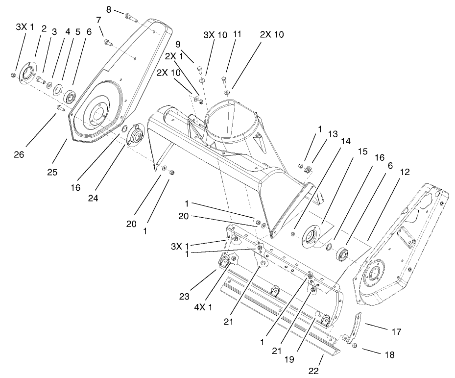 Housing And Side Plate Assembly