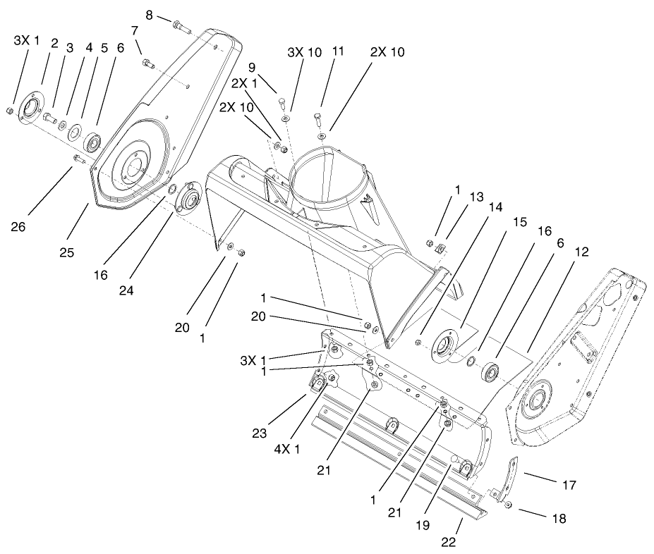 Housing And Side Plate Assembly