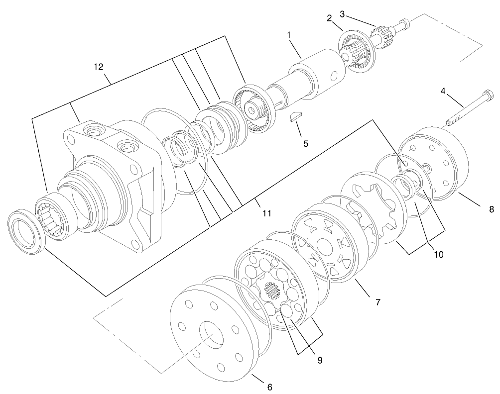 Hydraulic Motor Assembly No. 95-8693