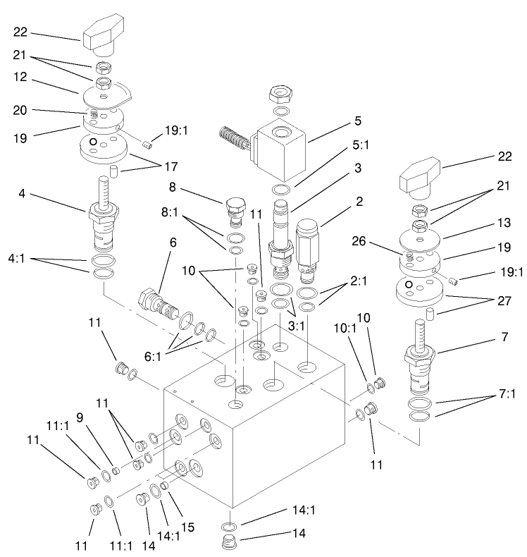 Hydraulic Manifold Assembly No. 104-4841