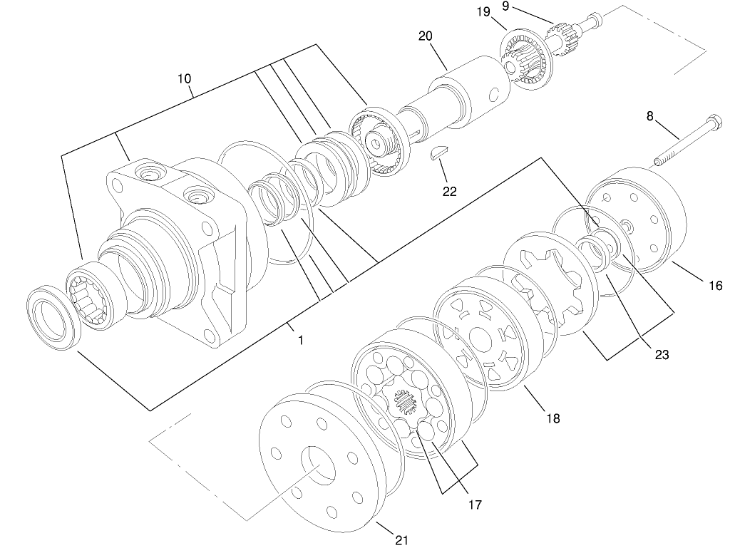 Hydraulic Motor Assembly No. 75-99960