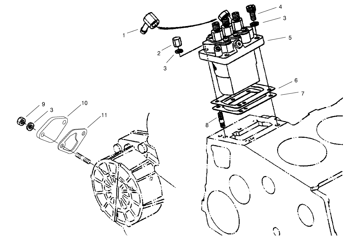Injection Pump Installation Assembly