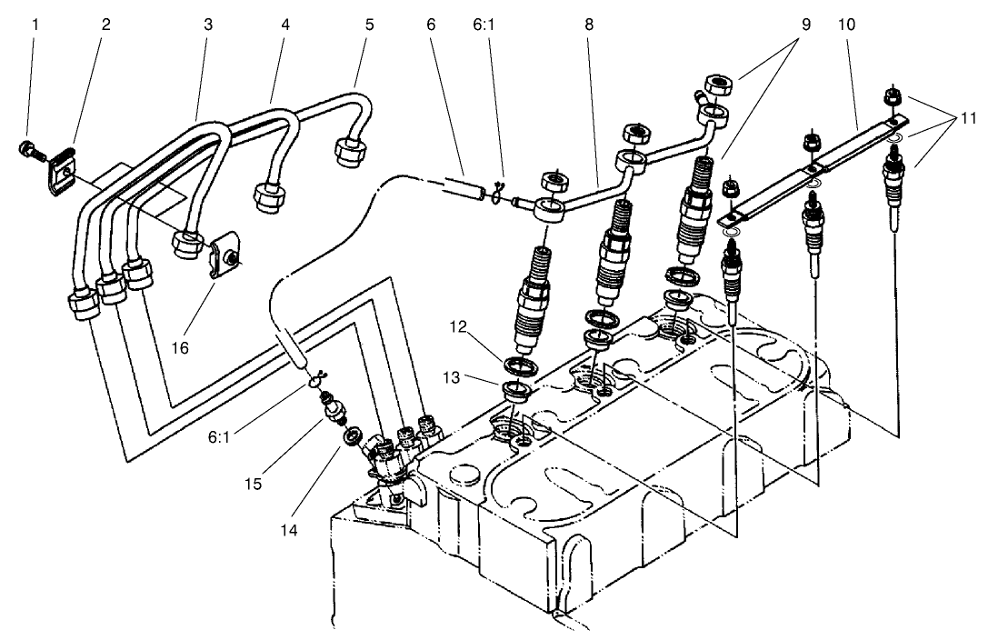 Nozzle Holder And Glow Plug Assembly