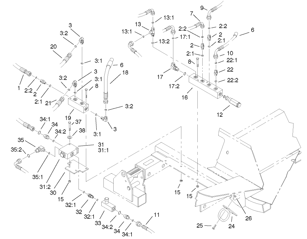 Front Hydraulic Manifold Assembly