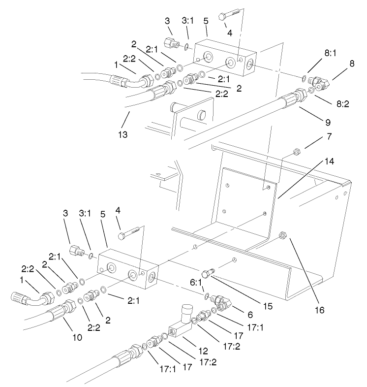 Rear Hydraulic Manifold Assembly