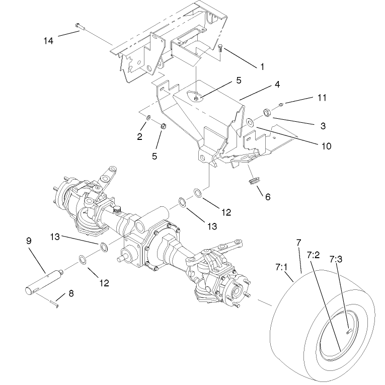 Rear Axle Support Assembly