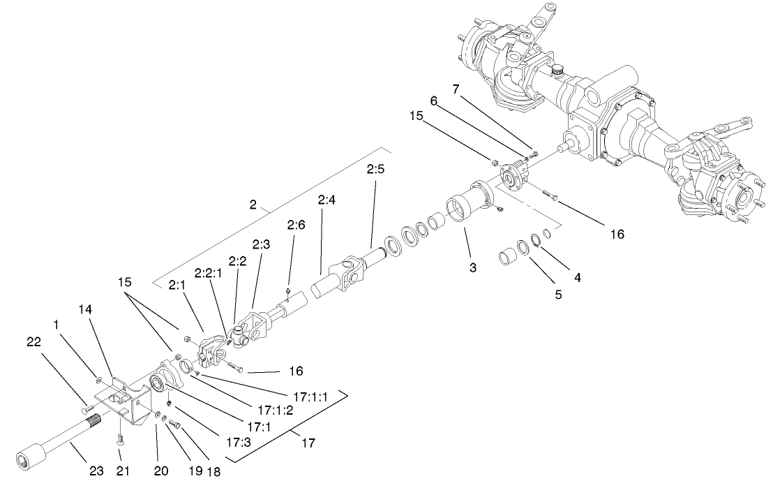 4wd Shaft Assembly (model 03541 Only)