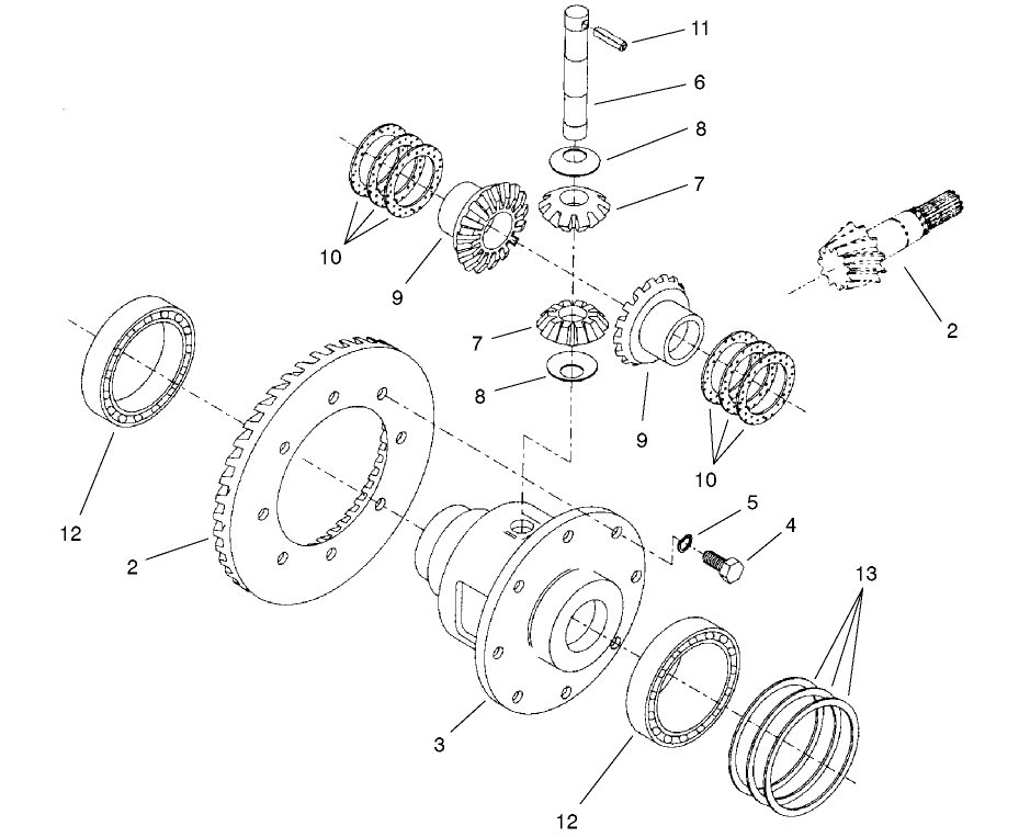 Rear Axle Assembly No. 98-3925 (continued) Differential Assembly No. 95-7503