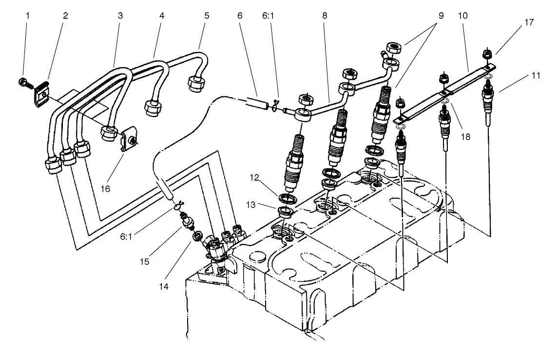 Nozzle Holder And Glow Plug Assembly