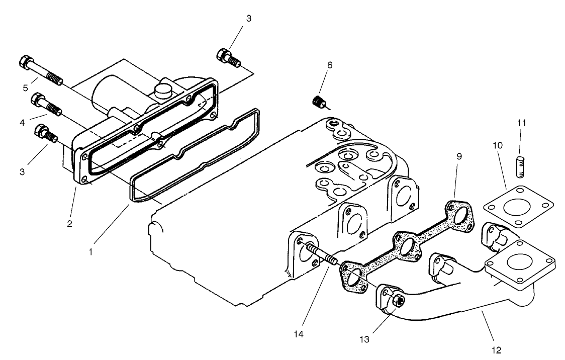 Exhaust Manifold And Gasket Assembly