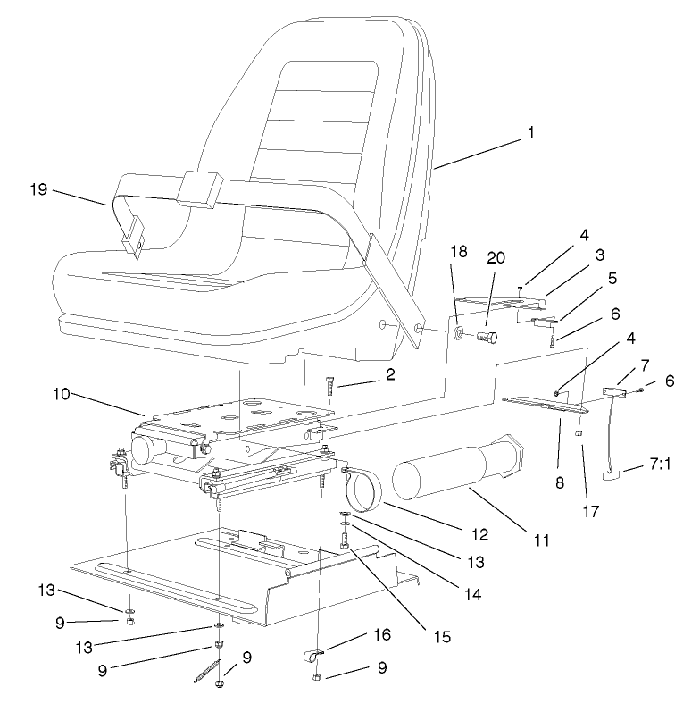 Seat And Suspension Assembly