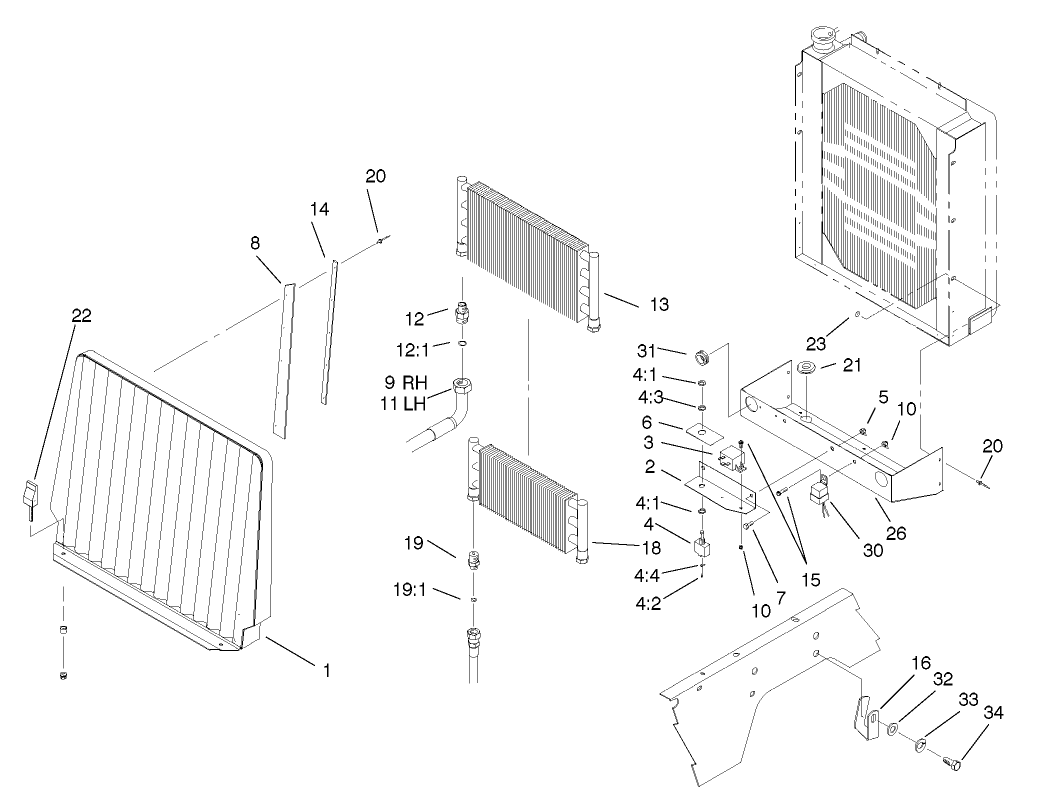 Oil Cooler/radiator Assembly