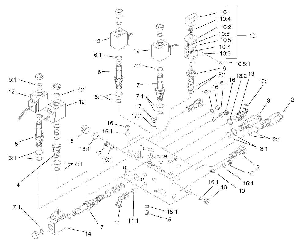 Hydraulic Manifold Assembly No. 98-4579
