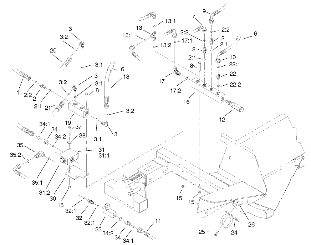 Front Hydraulic Manifold Assembly