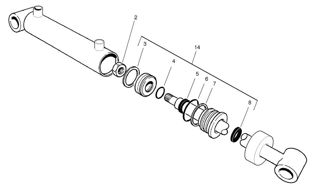 Hydraulic Cylinder Assembly No. 99-6986