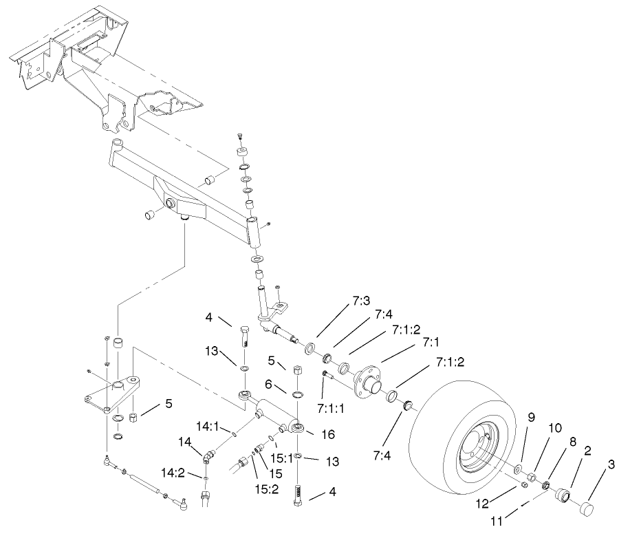 2wd Axle Assembly (model 03543 Only)