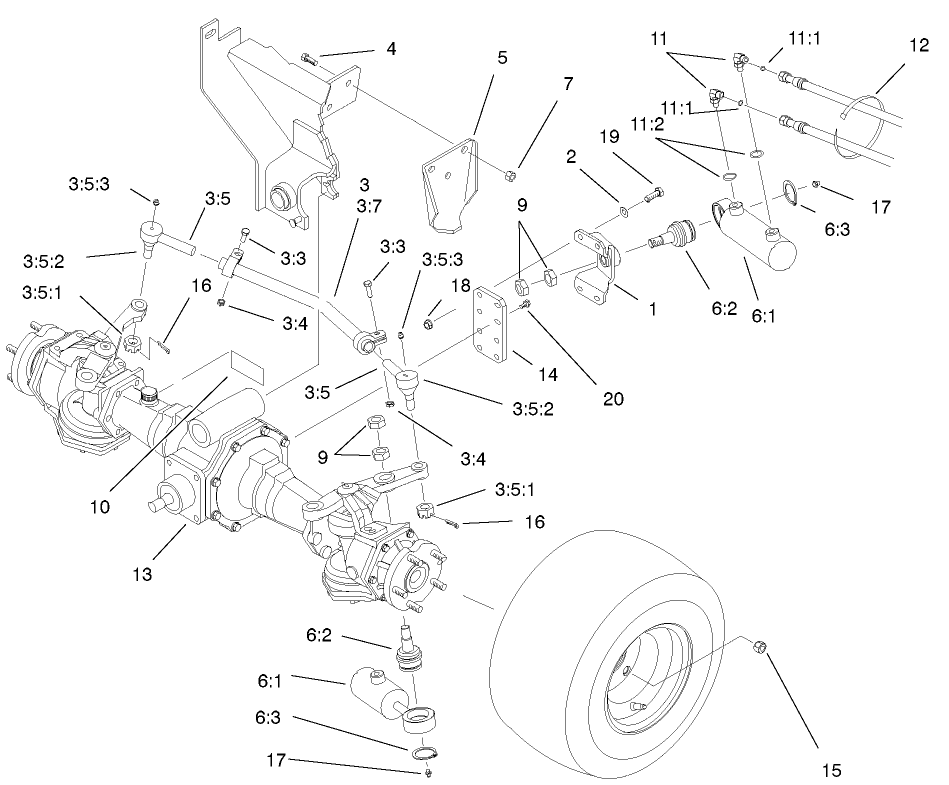 4wd Rear Axle Assembly (model 03544 Only)