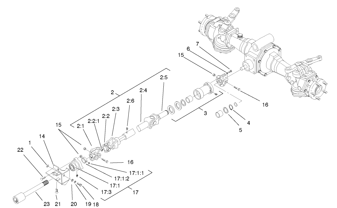 4wd Shaft Assembly (model 03544 Only)