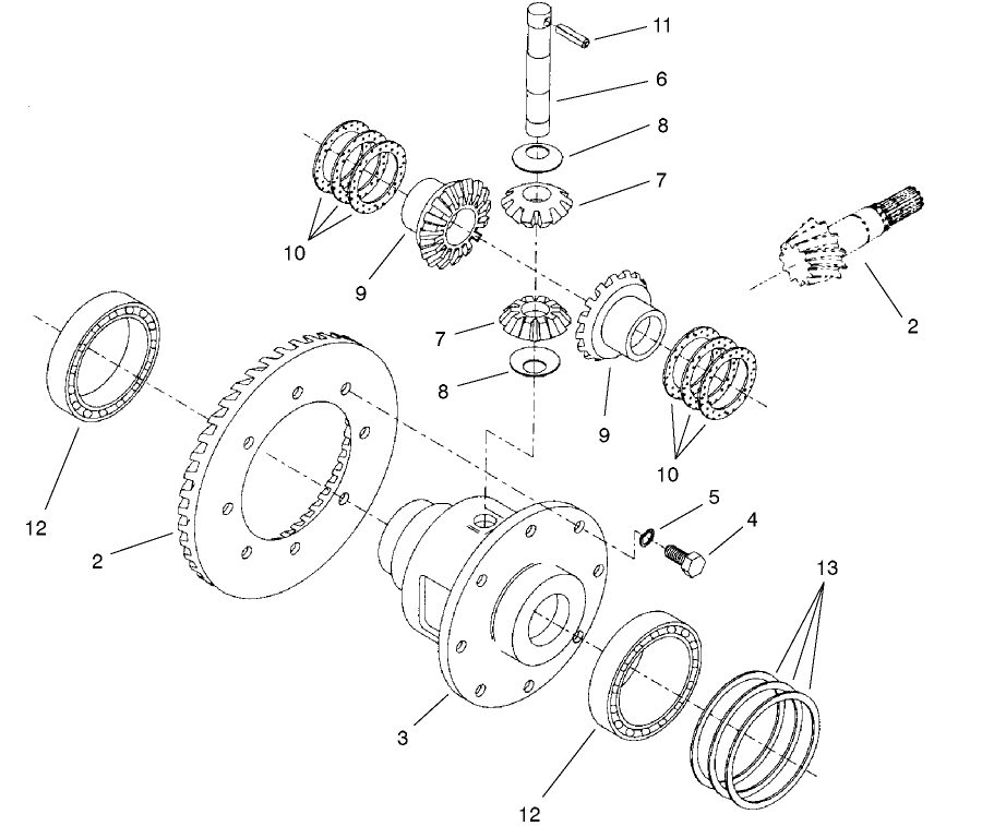 Rear Axle Assembly No. 98-3925 (continued) Differential Assembly No. 95-7503