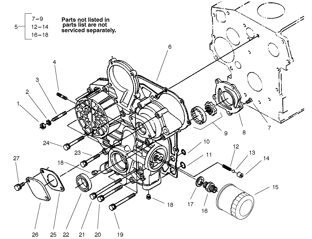 Gear Case And Oil Filter Assembly