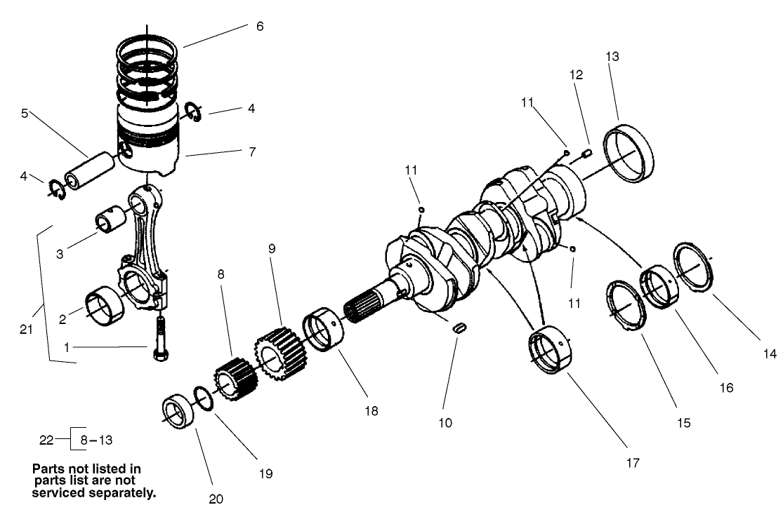 Piston And Crankshaft Assembly