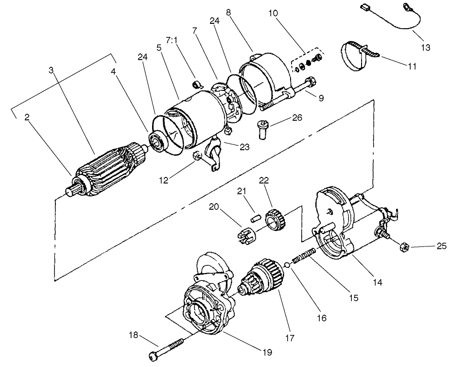 Starter Assembly No. 98-9705