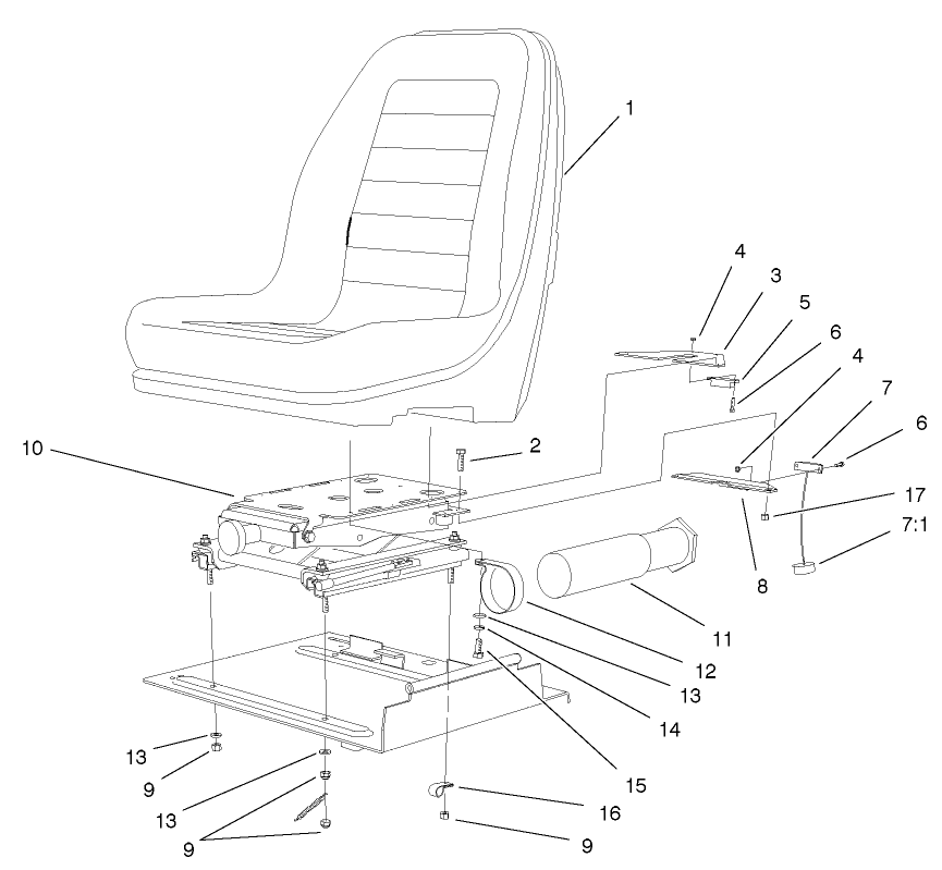 Seat And Suspension Assembly