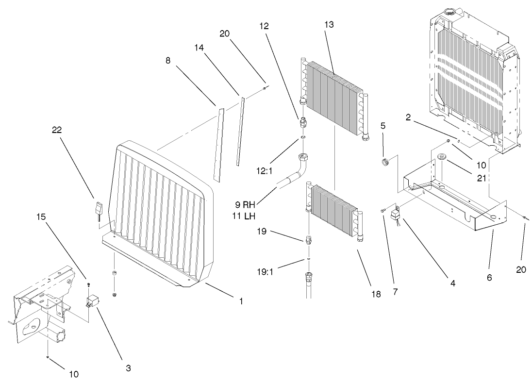 Oil Cooler/radiator Assembly