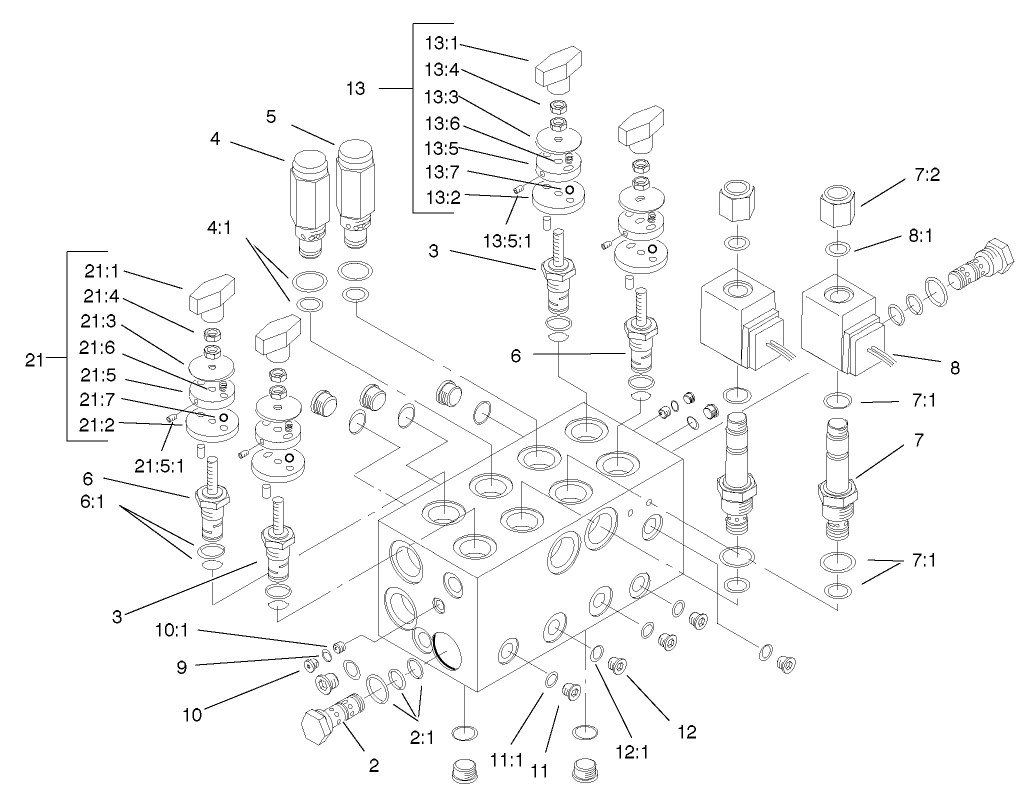 Mow Block Assembly No. 99-6978