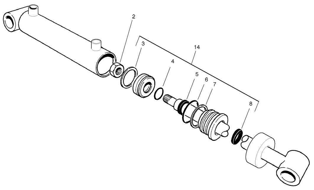 Hydraulic Cylinder Assembly No. 99-6987