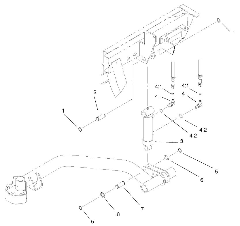 Rear Lift Cylinder Assembly