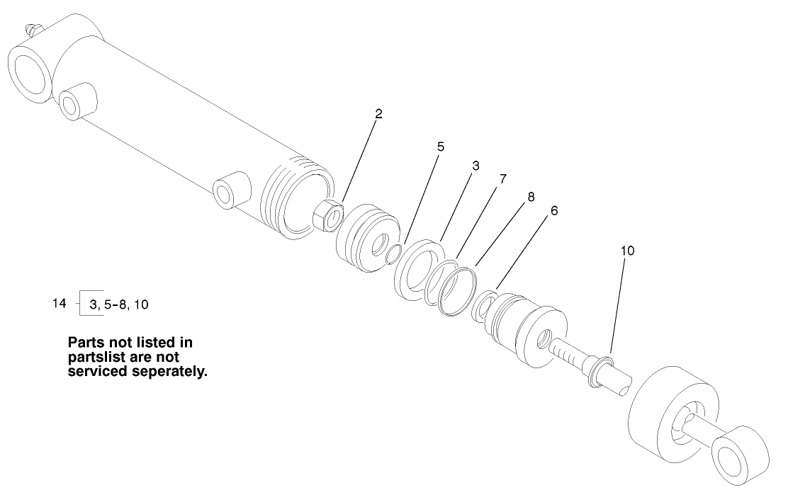 Hydraulic Cylinder Assembly No. 98-3945