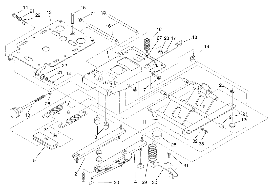 Seat Suspension Assembly No. 75-3000