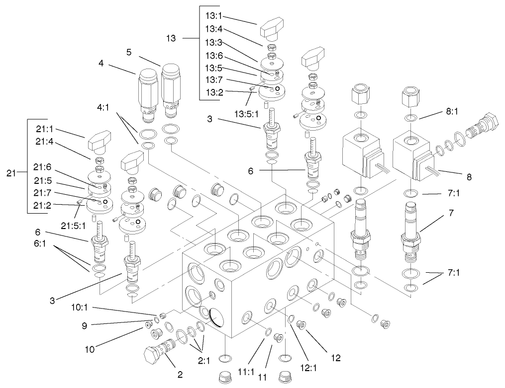 Mow Block Assembly No. 99-6978