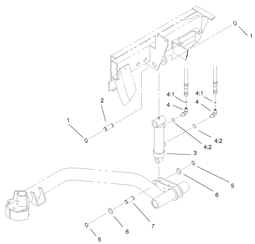 Rear Lift Cylinder Assembly