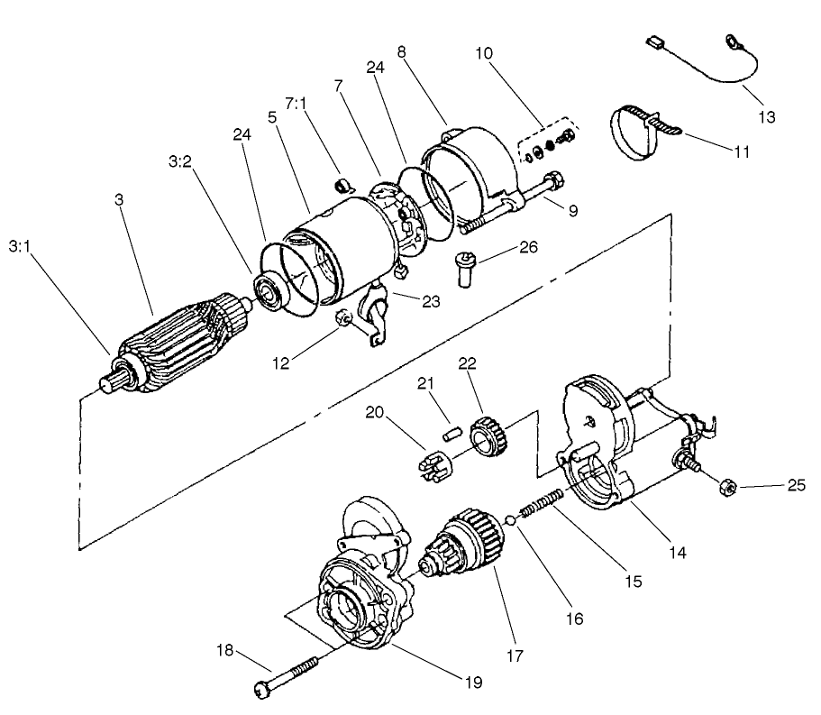 Starter Assembly No. 98-9705