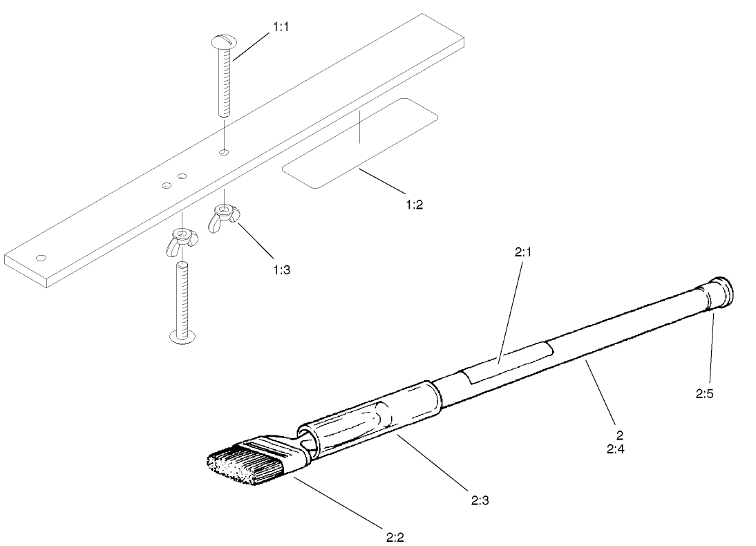 Gauge Bar And Backlapping Brush Assembly