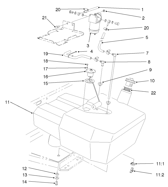 Fuel Tank And Filter Assembly