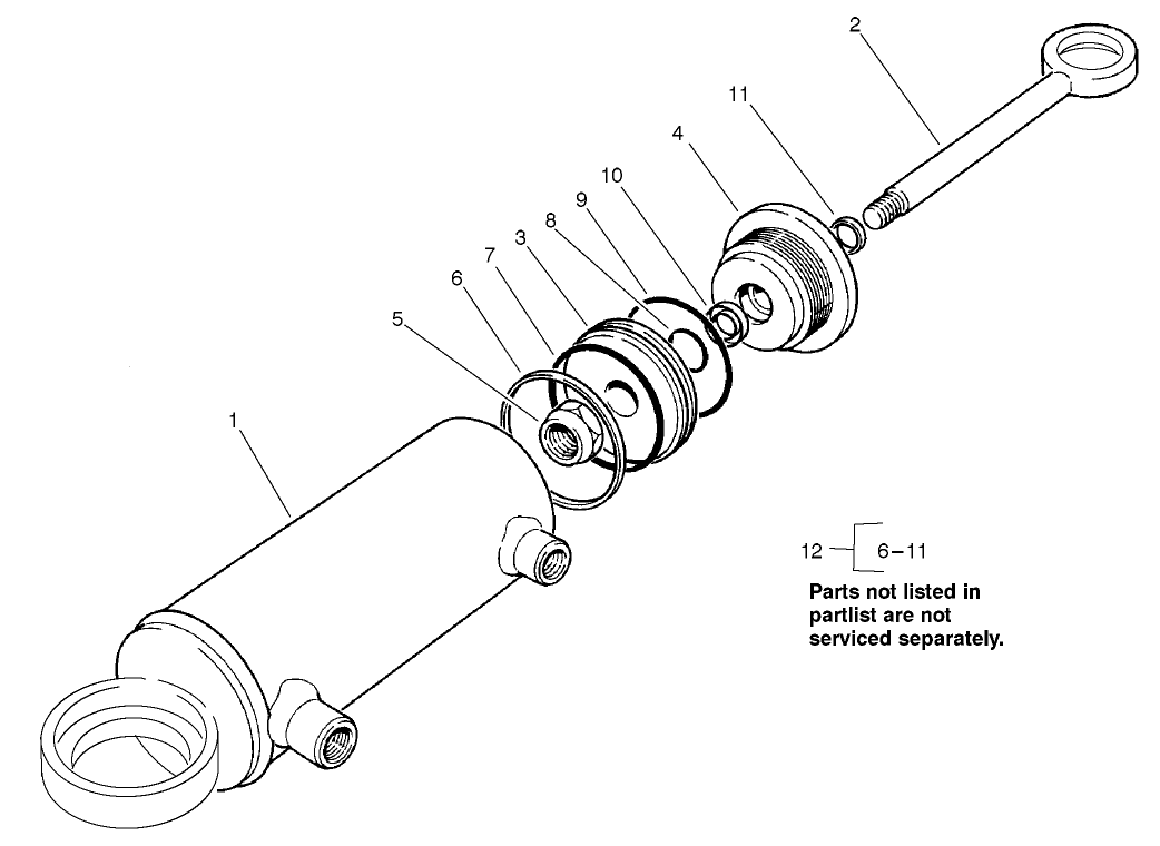 Hydraulic Cylinder Assembly #98-3806
