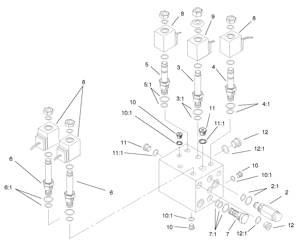 Rear Manifold Block Assembly #100-3797